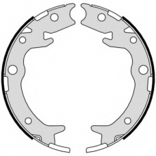 S 28 516 BREMBO Комплект тормозных колодок, стояночная тормозная с