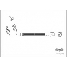 19032543 CORTECO Тормозной шланг