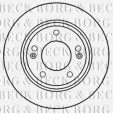 BBD5257 BORG & BECK Тормозной диск
