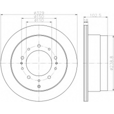 8DD 355 115-061 HELLA Тормозной диск