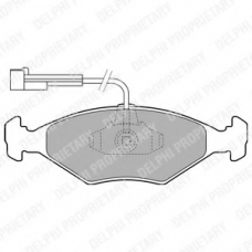 LP1811 DELPHI Комплект тормозных колодок, дисковый тормоз