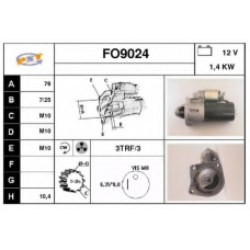 FO9024 SNRA Стартер