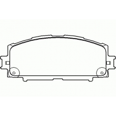 P 83 086 BREMBO Комплект тормозных колодок, дисковый тормоз