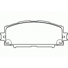 P 83 086 BREMBO Комплект тормозных колодок, дисковый тормоз