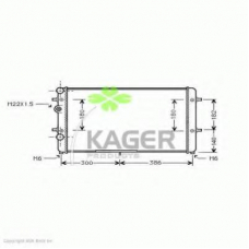 31-2026 KAGER Радиатор, охлаждение двигателя