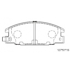 KD4300ZY ASIMCO Комплект тормозных колодок, дисковый тормоз