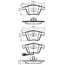 K616302 Vema Комплект тормозных колодок, дисковый тормоз