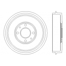 MBD219 MINTEX Тормозной барабан