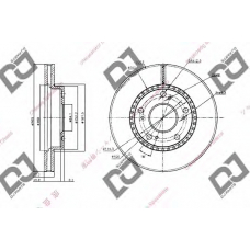 BD1540 DJ PARTS Тормозной диск