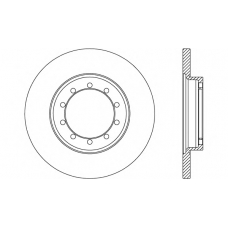 BDA2637.10 OPEN PARTS Тормозной диск