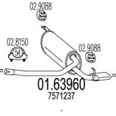 01.63960 MTS Глушитель выхлопных газов конечный