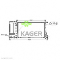 31-1509 KAGER Радиатор, охлаждение двигателя