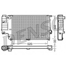 DRM05063 DENSO Радиатор, охлаждение двигателя