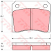 GDB557 TRW Комплект тормозных колодок, дисковый тормоз
