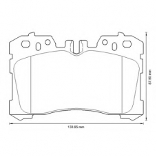 572647B BENDIX Комплект тормозных колодок, дисковый тормоз