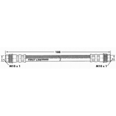 FBH6838 FIRST LINE Тормозной шланг