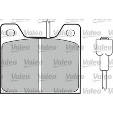 598161 VALEO Комплект тормозных колодок, дисковый тормоз