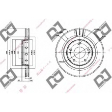 BD1387 DJ PARTS Тормозной диск