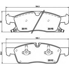 8DB 355 019-551 HELLA Комплект тормозных колодок, дисковый тормоз