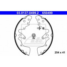 03.0137-0499.2 ATE Комплект тормозных колодок