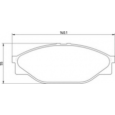 363700203012 MAGNETI MARELLI Комплект тормозных колодок, дисковый тормоз