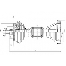 AW1530872A AYWIPARTS Приводной вал