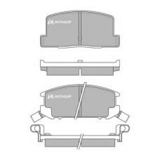 LVXL431 MOTAQUIP Комплект тормозных колодок, дисковый тормоз