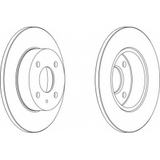 DDF045 FERODO Тормозной диск