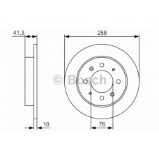 0 986 479 S57 BOSCH Тормозной диск