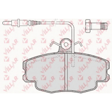 626.0422 VILLAR Комплект тормозных колодок, дисковый тормоз