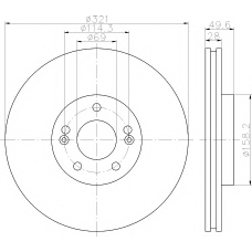 8DD 355 118-161 HELLA PAGID Тормозной диск