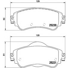 MDB3174 MINTEX Комплект тормозных колодок, дисковый тормоз