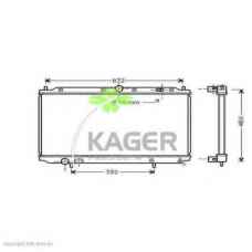 31-3101 KAGER Радиатор, охлаждение двигателя