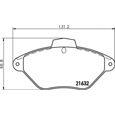 8DB 355 019-211 HELLA PAGID Комплект тормозных колодок, дисковый тормоз