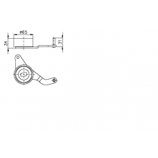 TKR 9126 TIMKEN Натяжной ролик, ремень грм