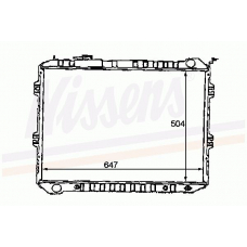 62435 NISSENS Радиатор, охлаждение двигателя