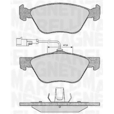 363916060101 MAGNETI MARELLI Комплект тормозных колодок, дисковый тормоз