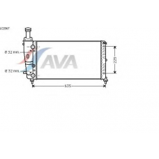 LC2067 AVA Радиатор, охлаждение двигателя