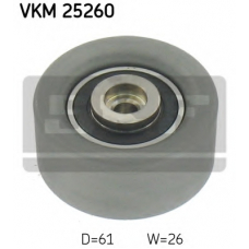 VKM 25260 SKF Паразитный / Ведущий ролик, зубчатый ремень