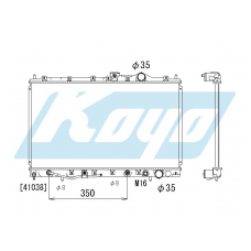 PA030593 KOYO P-tank corrugate-fin ass'y