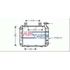 0100501 KUHLER SCHNEIDER Радиатор, охлаждение двигател