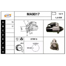 MA9017 SNRA Стартер