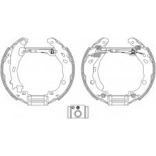 8DB 355 004-921 HELLA Комплект тормозных колодок