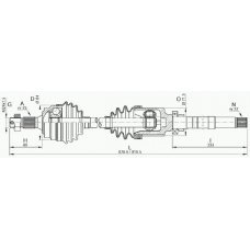 DRS6093.00 OPEN PARTS Приводной вал