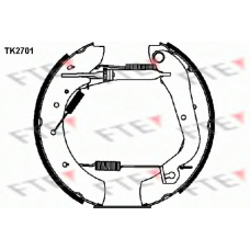 TK2701 FTE Комплект тормозных колодок