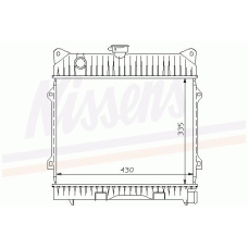 60770 NISSENS Радиатор, охлаждение двигателя