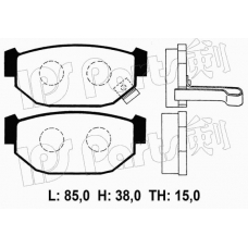 IBR-1700 IPS Parts Комплект тормозных колодок, дисковый тормоз