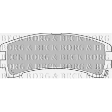 BBP1586 BORG & BECK Комплект тормозных колодок, дисковый тормоз