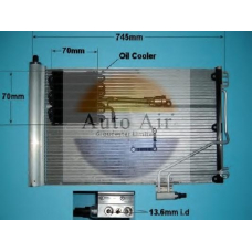 16-1210 AUTO AIR GLOUCESTER Конденсатор, кондиционер