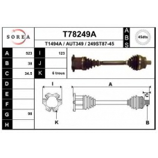 T78249A EAI Приводной вал